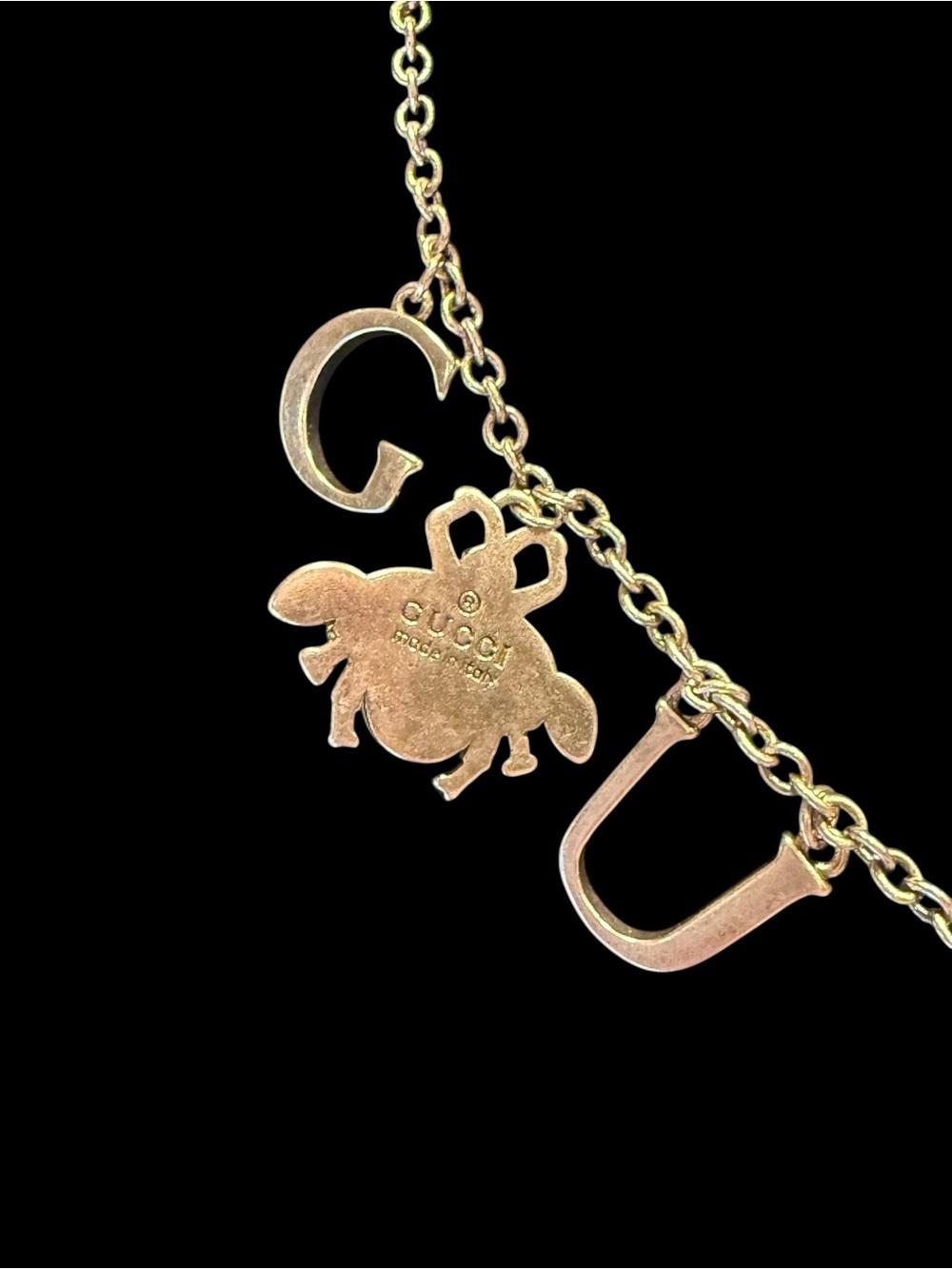 GUCCI Silver Bee Charm Necklace - Pouch - Perfume Bundle - Picture 2 of 3